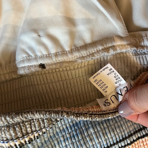 Venus Halter Tassel Striped Jumpsuit - XL (16) - Picture 7 of 13